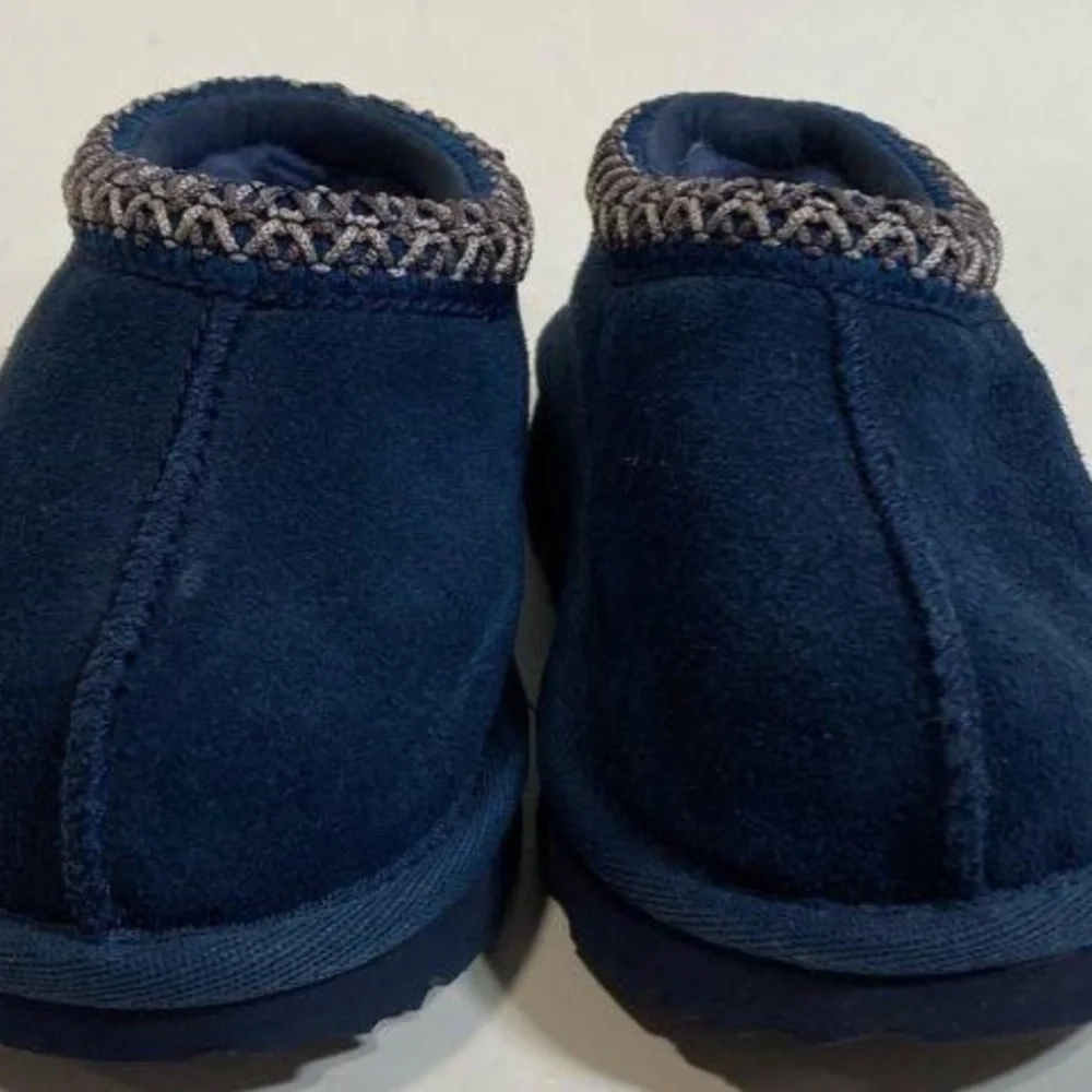 Kids Girl’s Toddler UGG Tasman II Blue Suede Slip-On Shoes Size 6